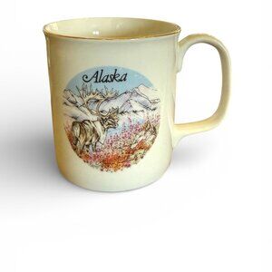 Vintage Doug Lindstrand Alaska Artist mug